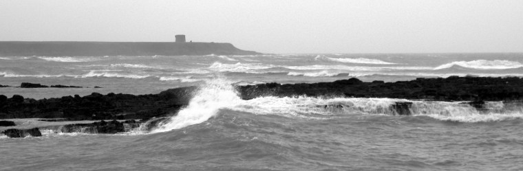 View of Drumanagh from north beach, Rush.